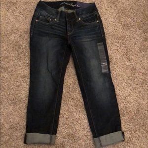American eagle artist crop jeans